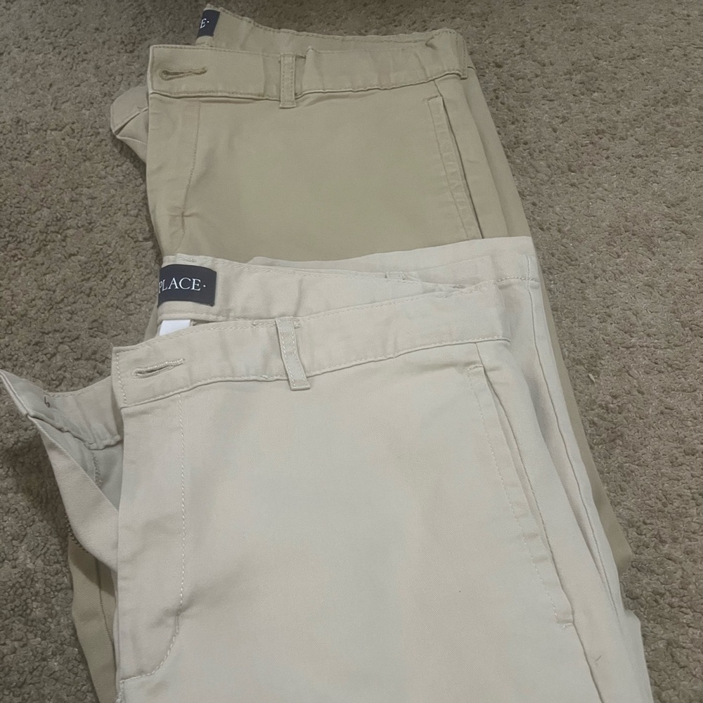 Boys Flat Front Khakis SZ 18